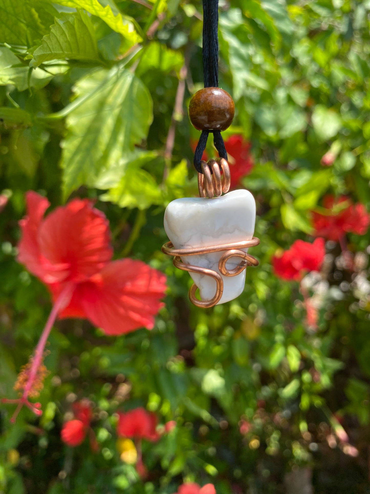 Howlite necklace