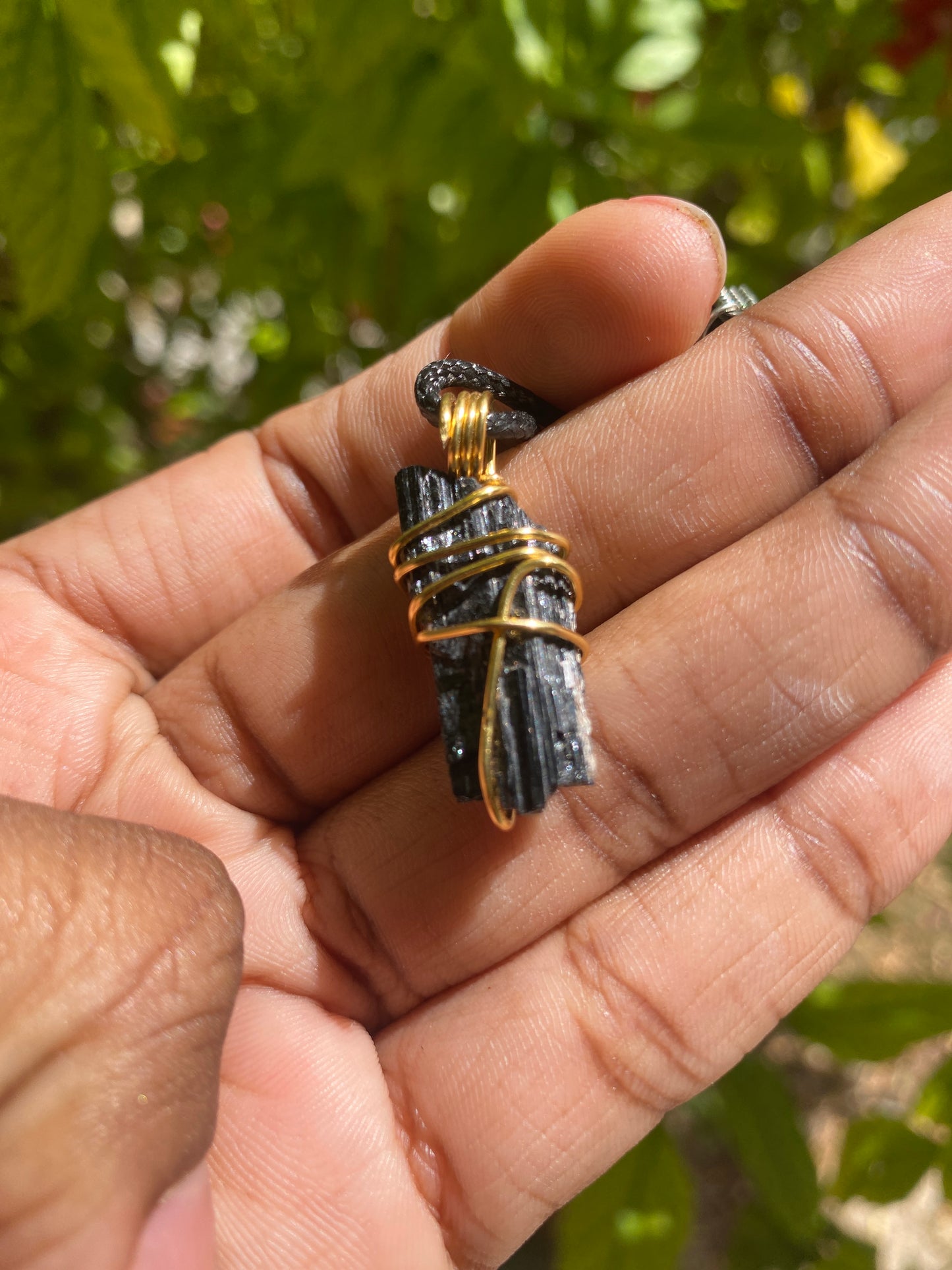 Black Tourmaline necklace A