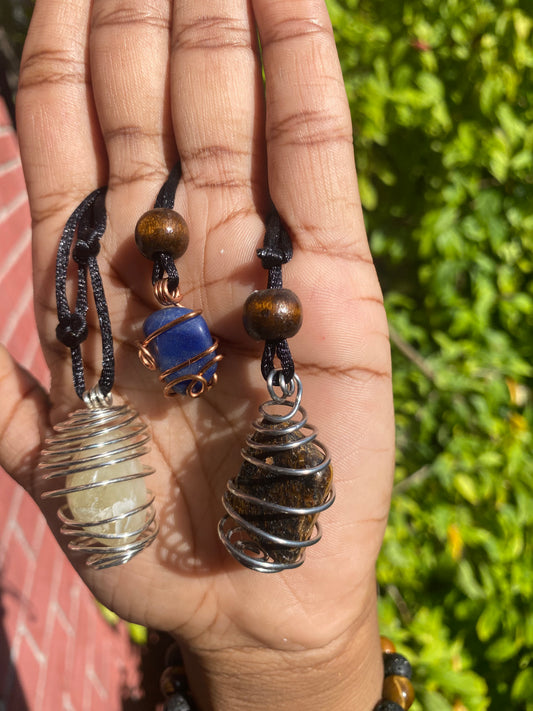 Cage pendant necklace