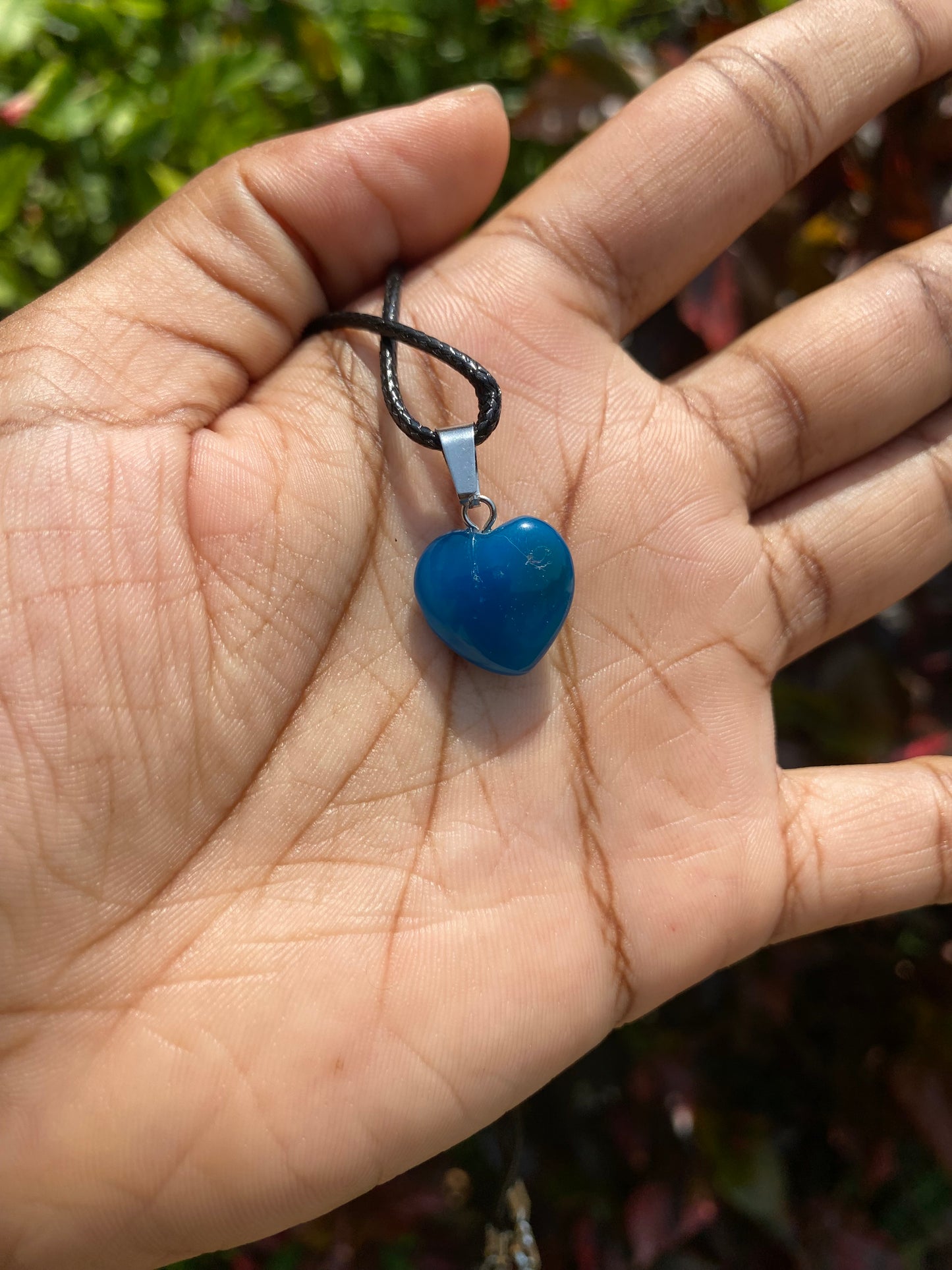 Crystal heart necklaces