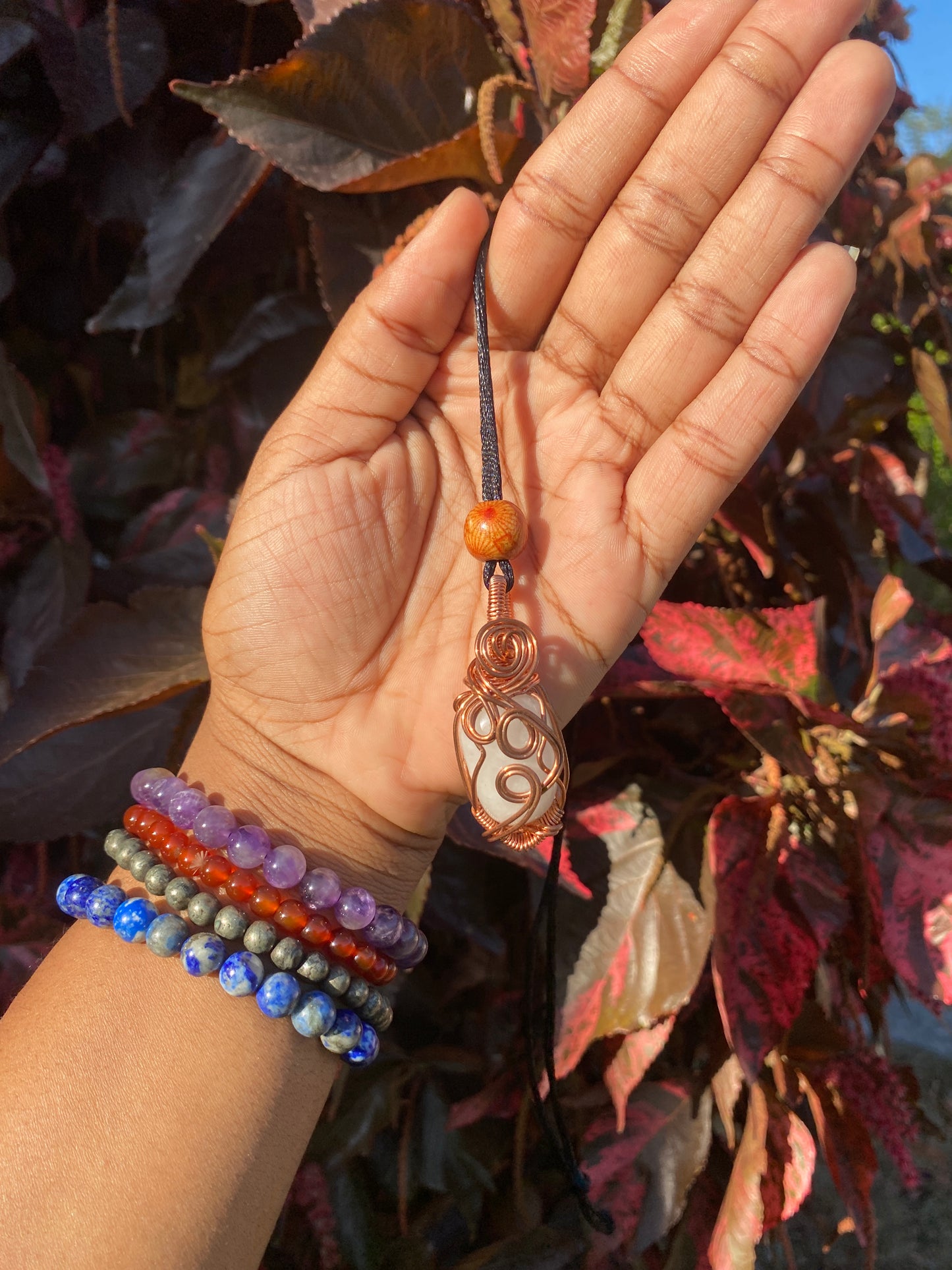 Rose quartz necklace ✨