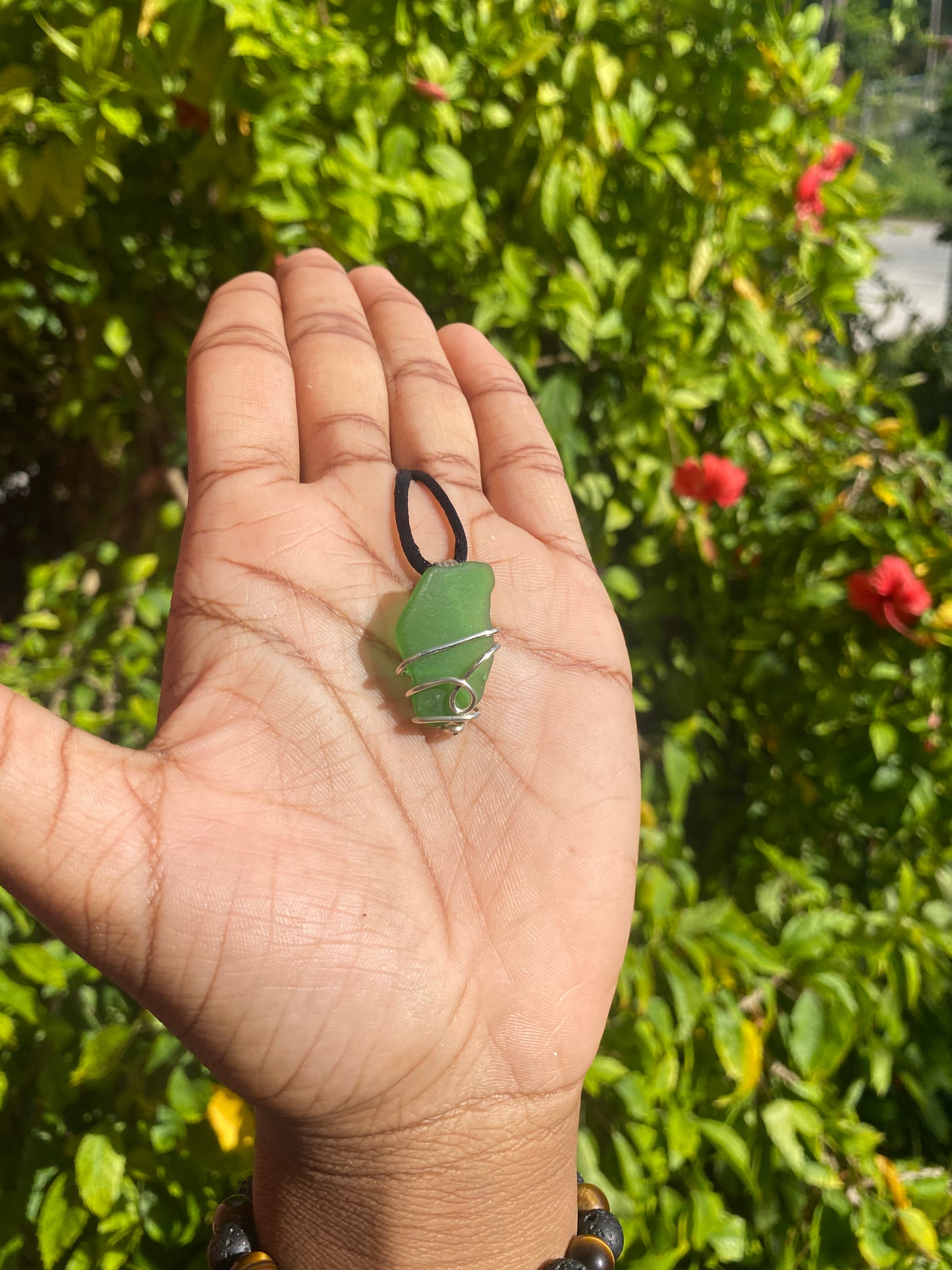Sea glass necklace