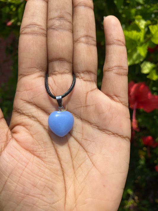 Crystal heart necklaces