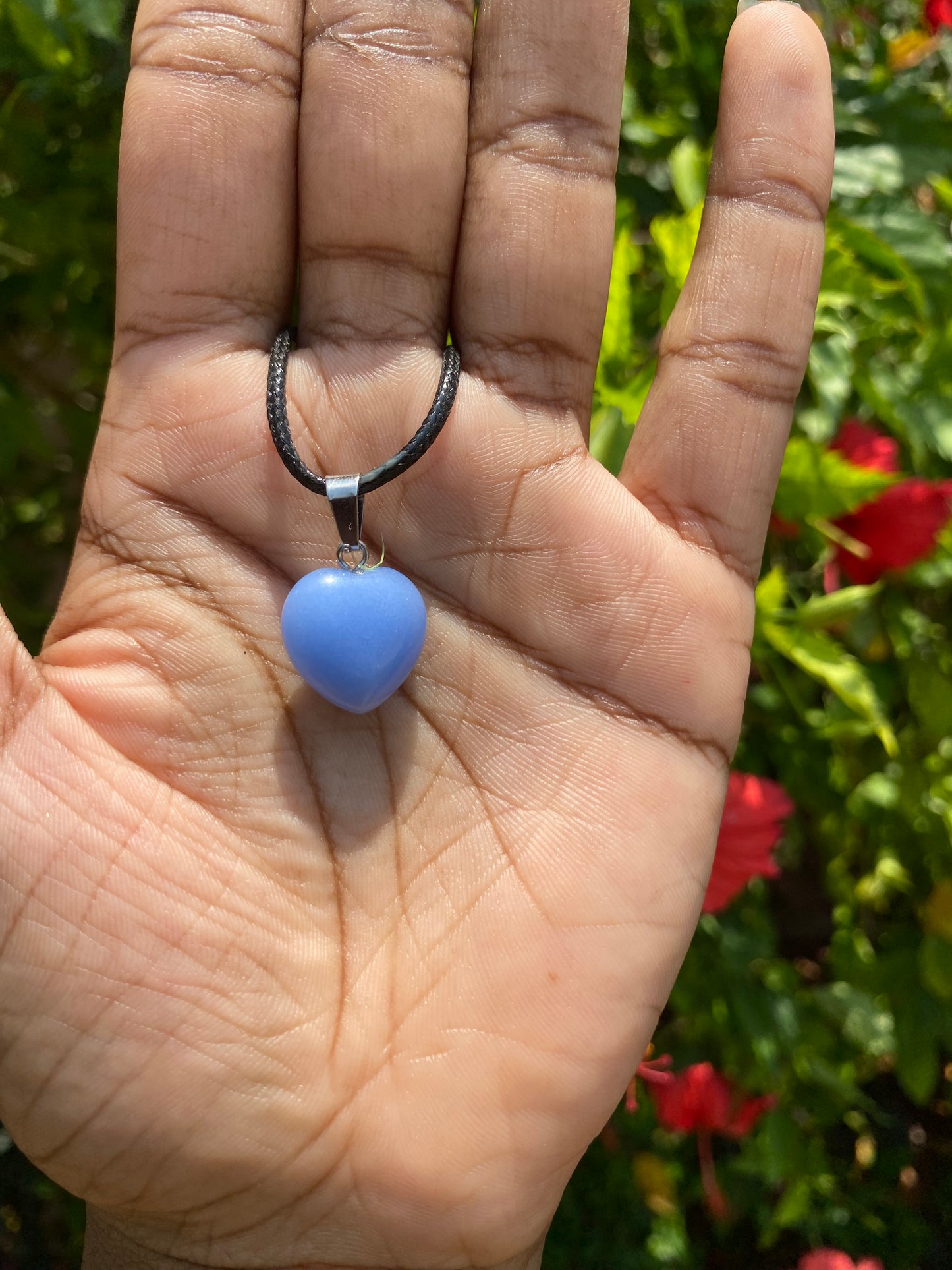 Crystal heart necklaces