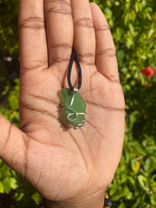 Sea glass necklace