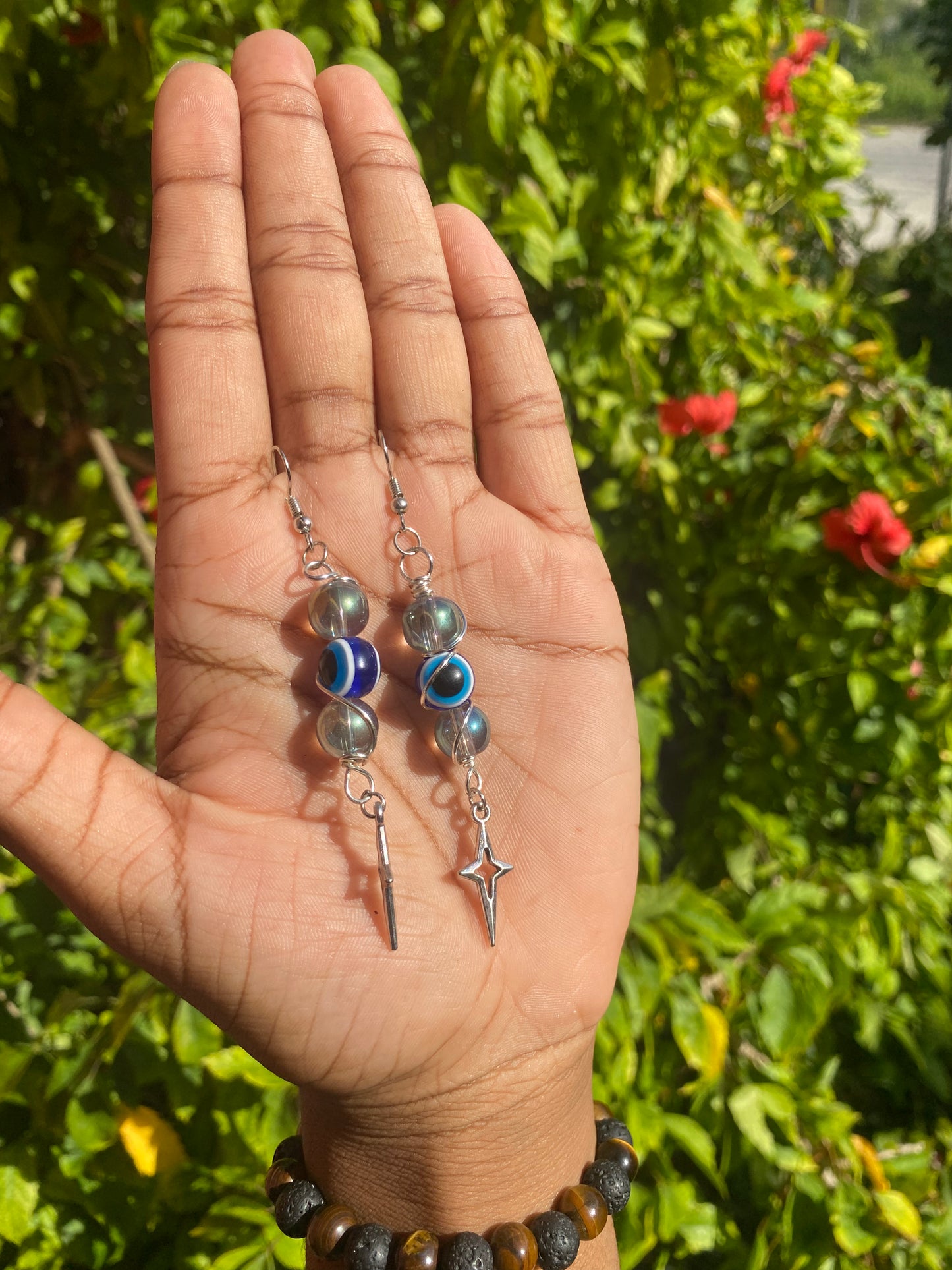 Evangelion angel earrings