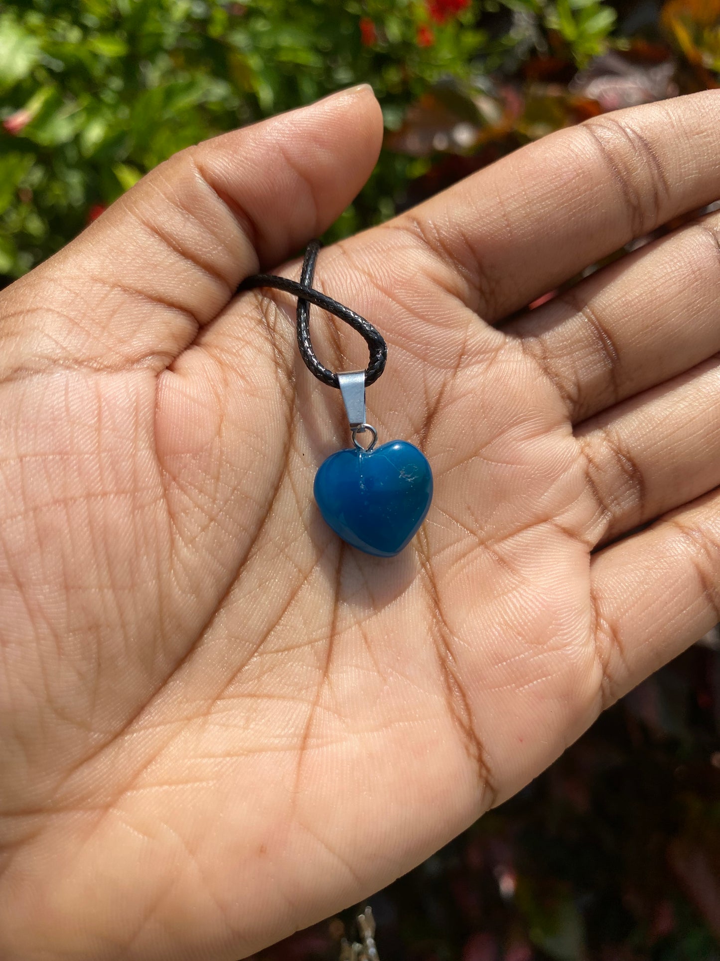 Crystal heart necklaces