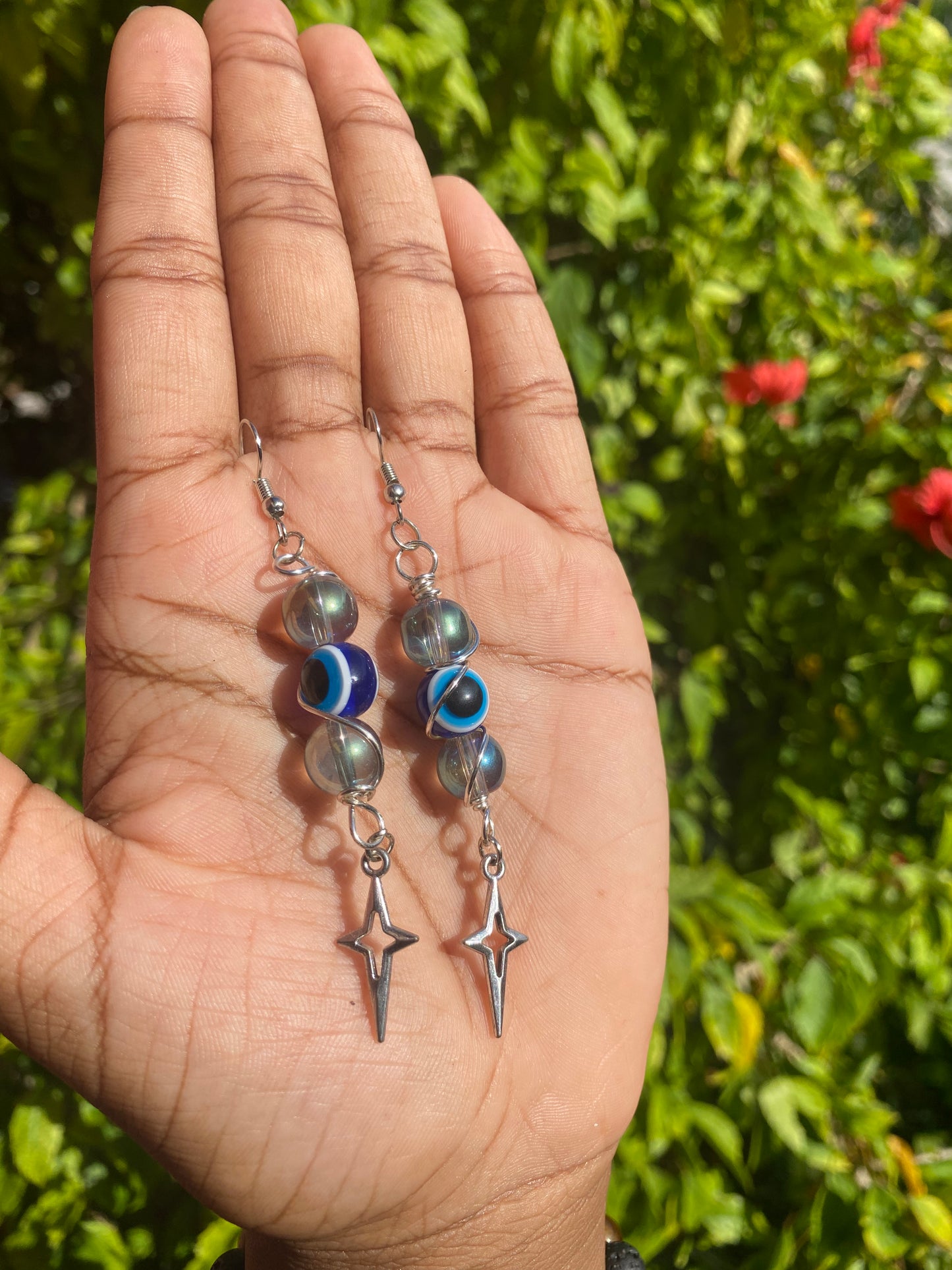 Evangelion angel earrings