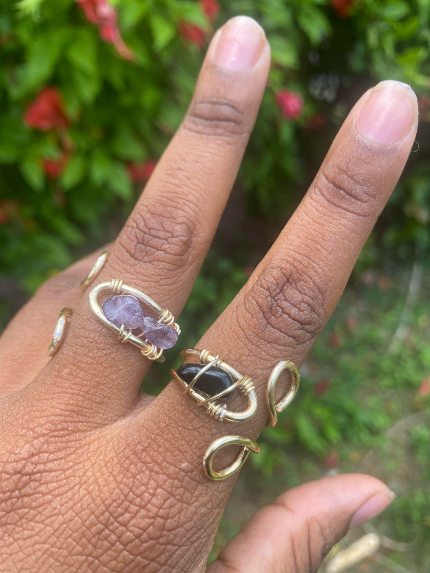 Finger cuff rings