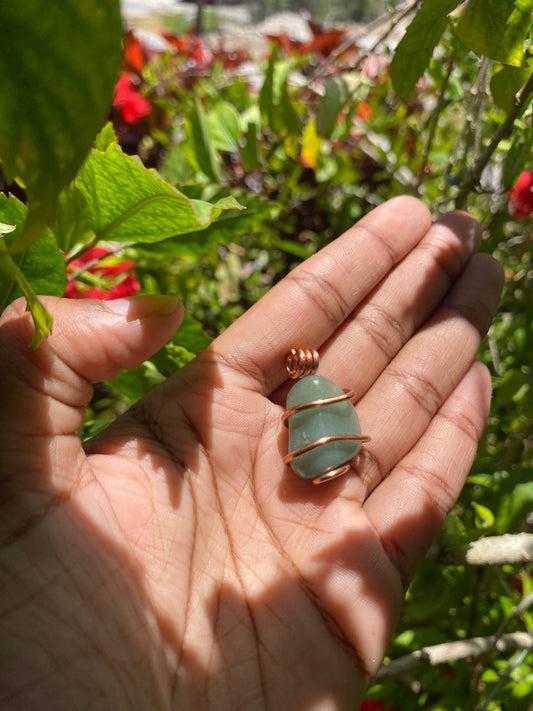 Green adventurine pendant