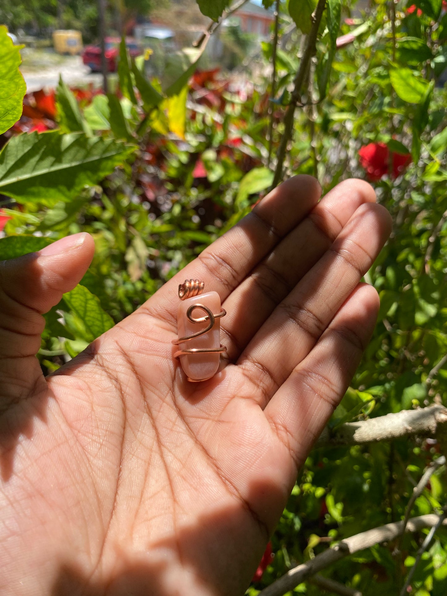 Red adventurine pendant