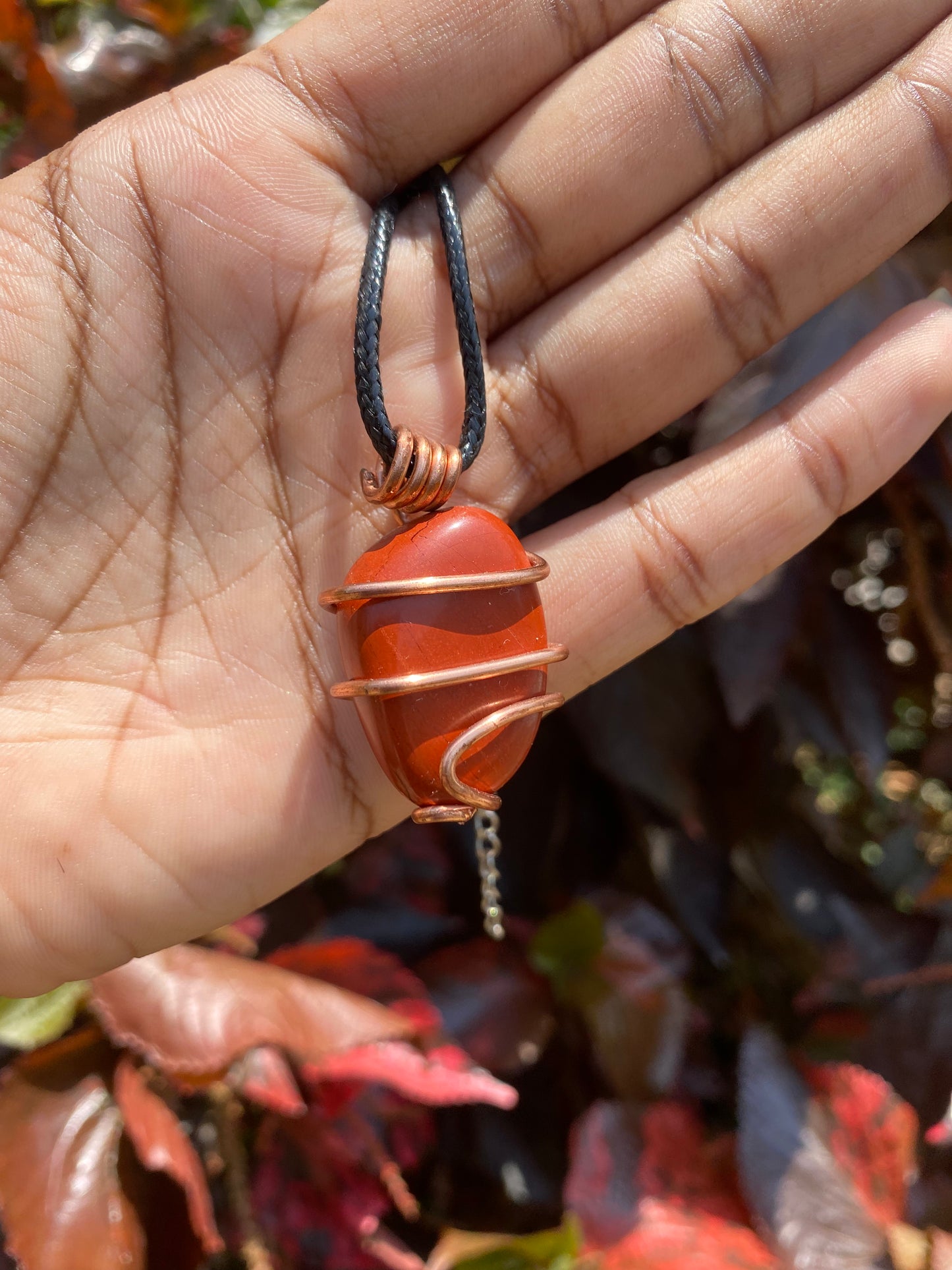 Red jasper necklace
