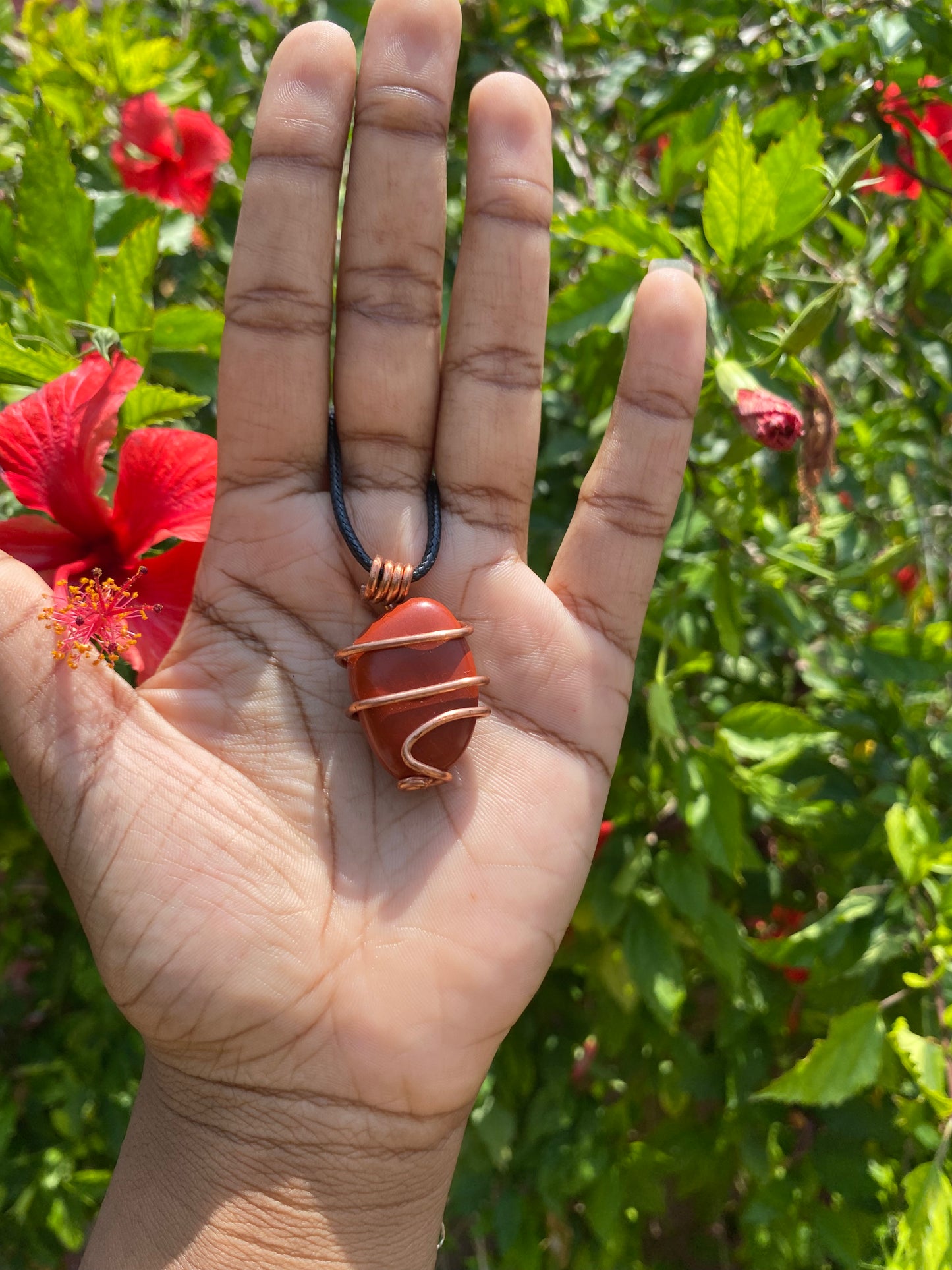 Red jasper necklace