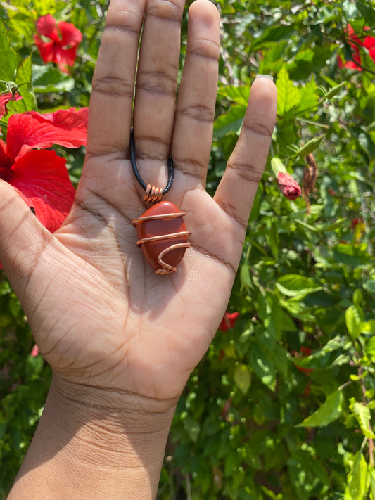 Red jasper necklace