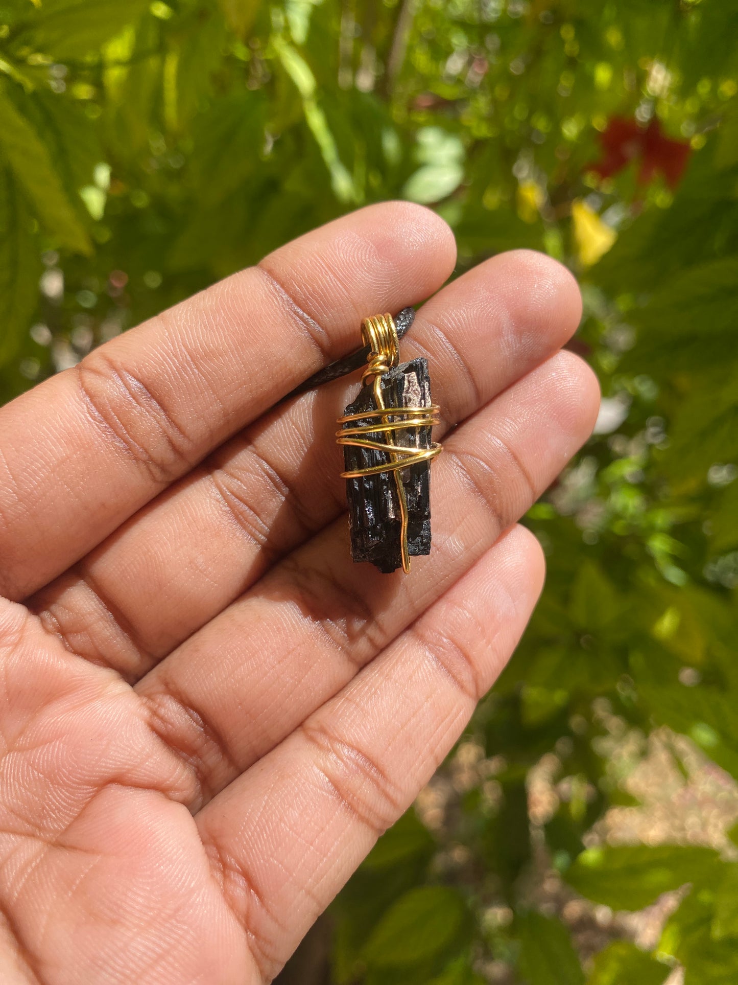 Black Tourmaline necklace A