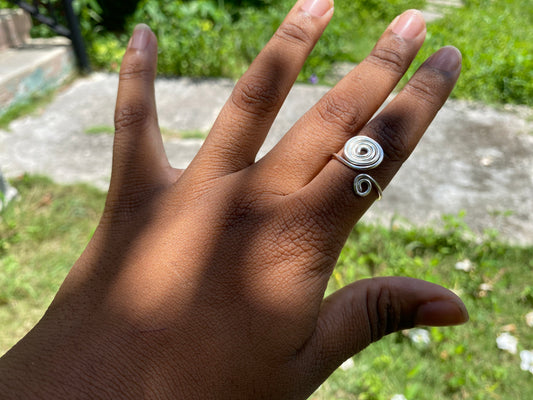 Silver Spiral rings