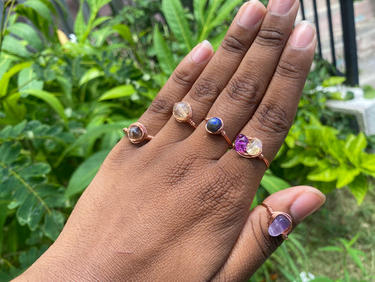 Crystal simple rings
